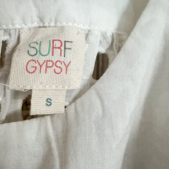 Surf Gypsy White Eyelet Coverup – Size Small, EUC - Picture 3 of 7
